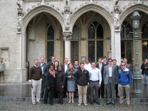 The whole Emory EvMBA crowd touring Brussels, Belgium.