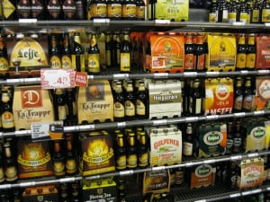 At the local Albert Heijn in Maastricht in awe at the Belgian beer selection.
