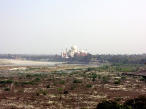 Day 3 - 2:00pm: Another great view of the Taj Mahal from Agra Fort!