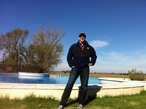 Cliff found the second swimming pool at the Estancia.