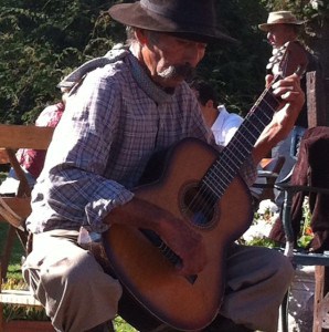 One of the gauchos of the estancia shares his music with us.