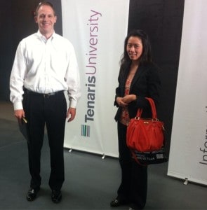 Cliff and Li enter Tenaris University, one of the top three steel companies in the world.