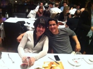 Teona and Gutenberg give their approval of the wine.