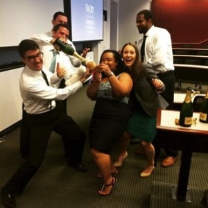 Team Merial celebrating an end to a successful GMSC experience