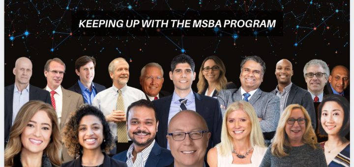 MSBA alumni and faculty