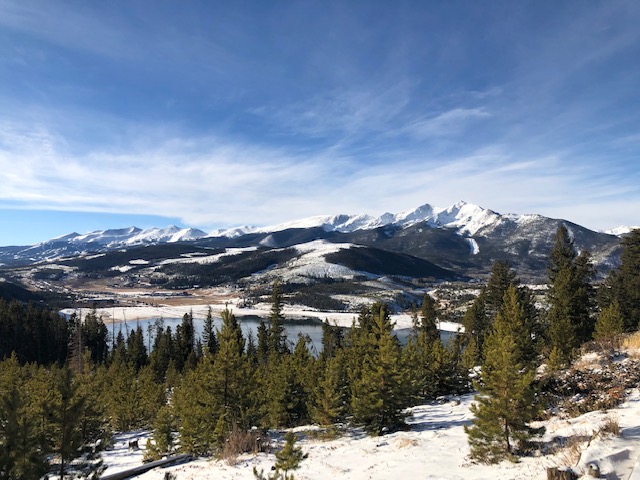 The view driving in to Breckenridge