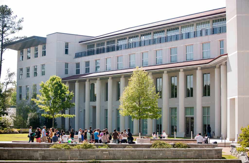 Group of students outside of Goizueta Business School