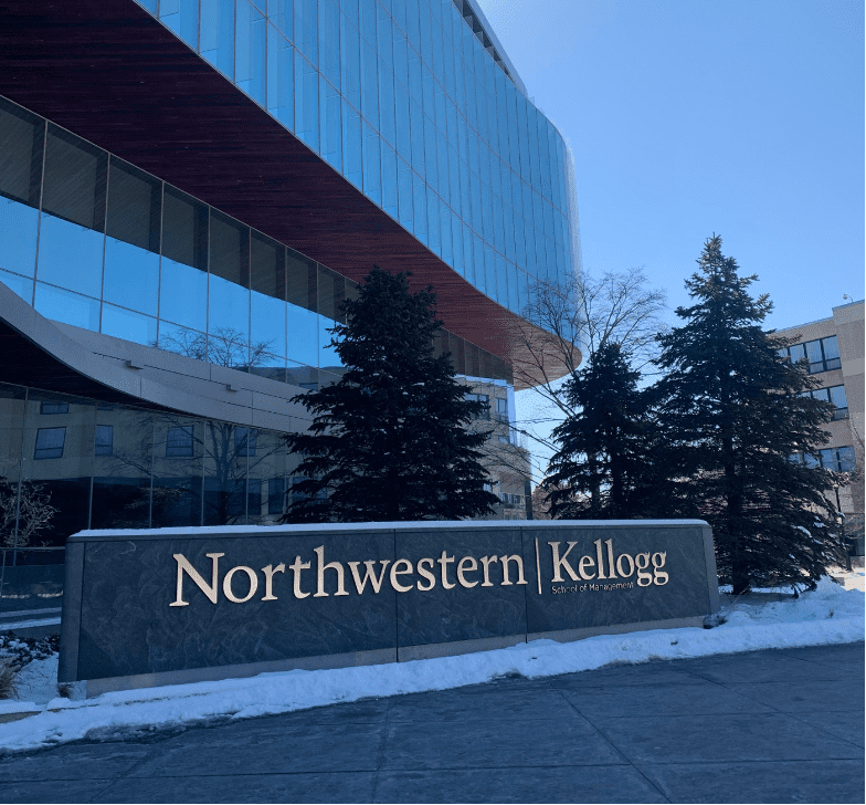 Northwestern Kellogg sign