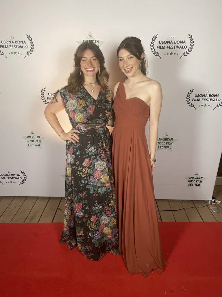 Mack (Mackenzie) Morris 24MAF and roommate at film festival premiere of a film she wrote and directed in a foreign language.