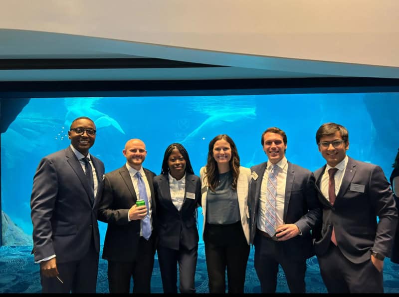 My core team consisting of a consultant, an Army Veteran, business owners, a teacher, and international students (Martin is on the far left)