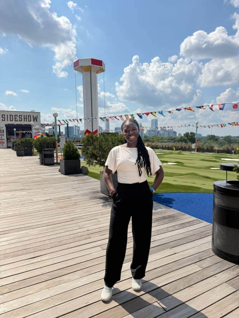 First on-site visit for the Try-on Activation The Rooftop at Ponce City Market